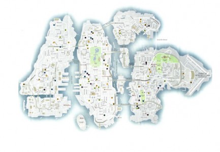 Grand Theft Auto 4 Map