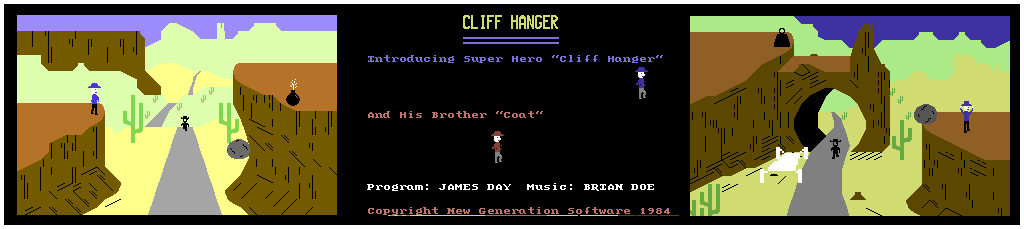 Cliff Hanger C64 Screen Shots