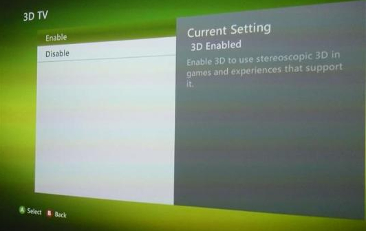 Xbox 360 Getting Full Stereoscopic 3D Update Soon