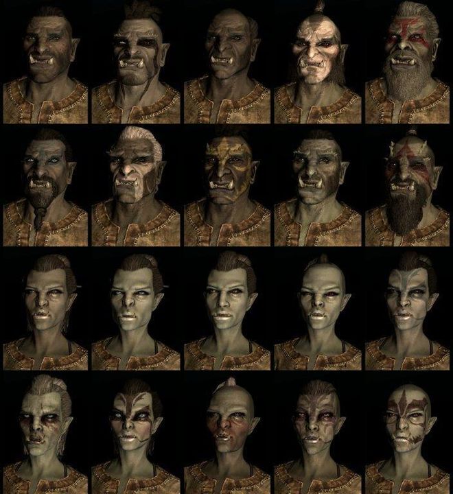 Skyrim Character Preset Screenshots