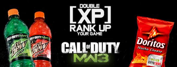 Modern Warfare 3 Double XP Promotion by Mountain Dew Detailed