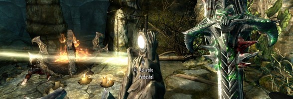 Skyrim – Meridia & the Gleaming Dawnbreaker Sword (Daedra Artifact)
