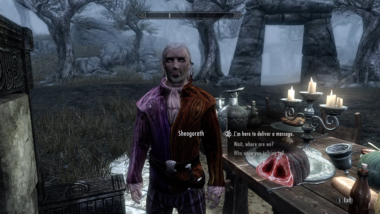 Skyrim – Sheogorath of Shivering Isle & the Lunatic Wabbajack (Daedra Artifact)