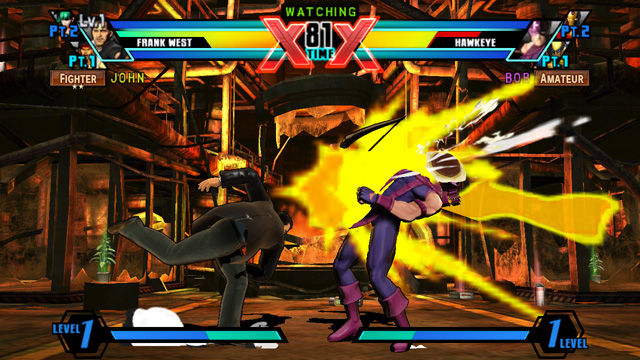 Ultimate Marvel vs. Capcom 3 PS Vita Touch Screen Controls