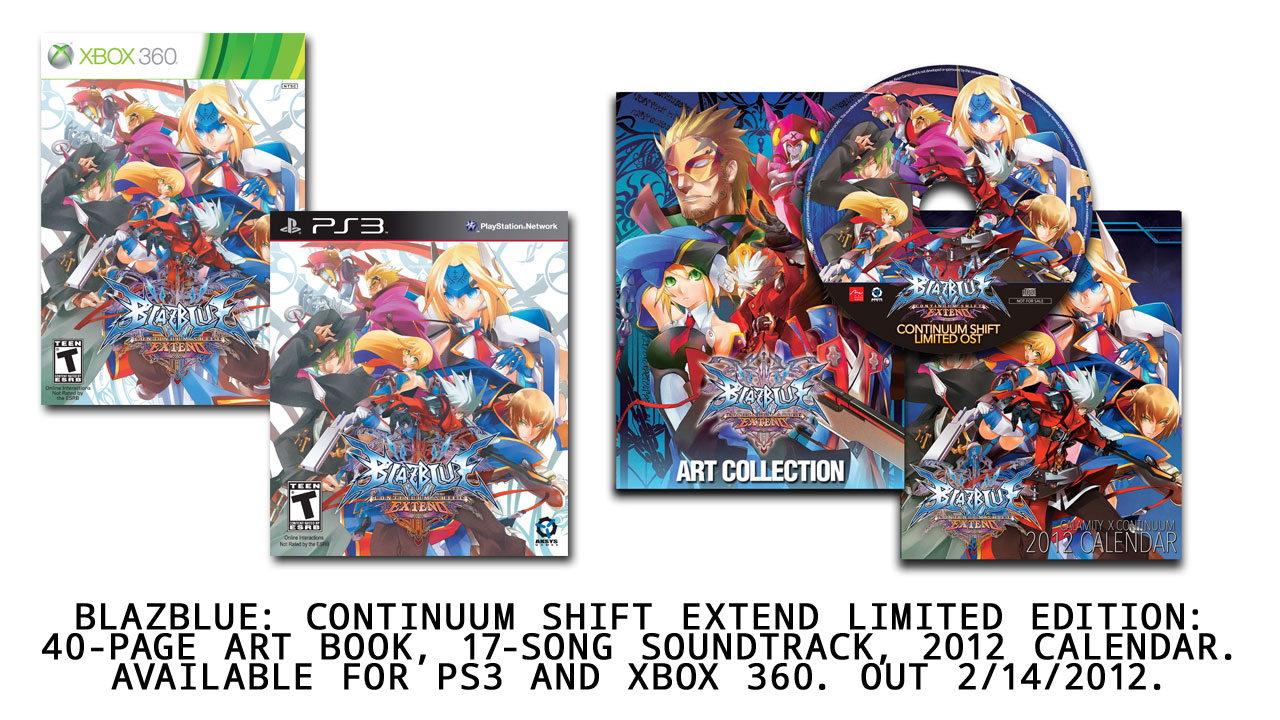 Aksys Games Announces BlazBlue: Continuum Shift EXTEND Collectors Edition