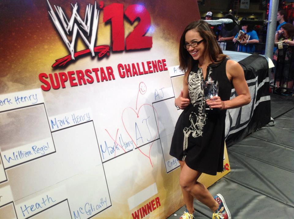 AJ Wins The WWE ’12 Superstar Challenge At Fan Axxess