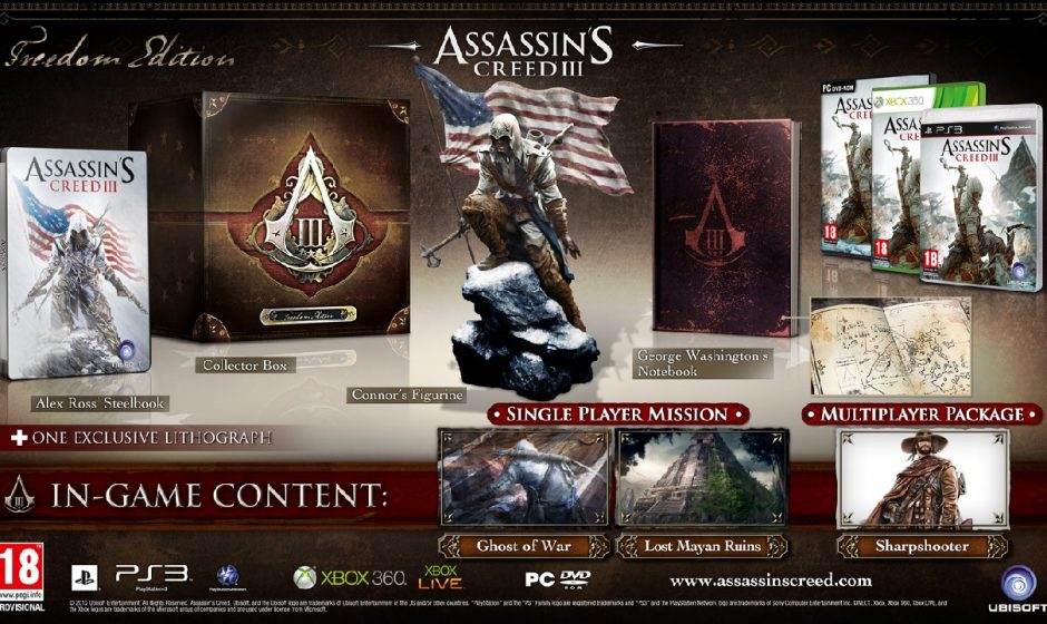 Ubisoft Announces Assassin’s Creed 3 Special Editions For PAL Territories