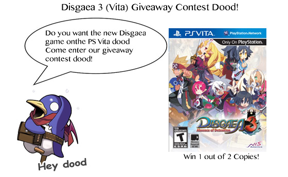 Disgaea 3: Absence of Detention Giveaway (Completed)