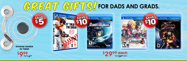 Four PS Vita Games On Sale at Gamestop this Week