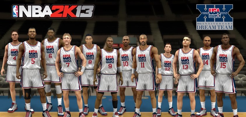 NBA 2K13 Screenshots Show 1992 Dream Team