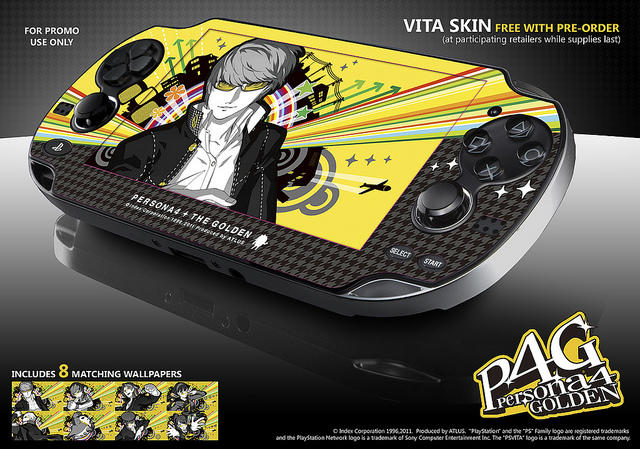Pre-Order Persona 4 Golden to receive a skin for your Vita