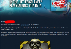 LittleBigPlanet Vita Beta Rewards Being Sent Out