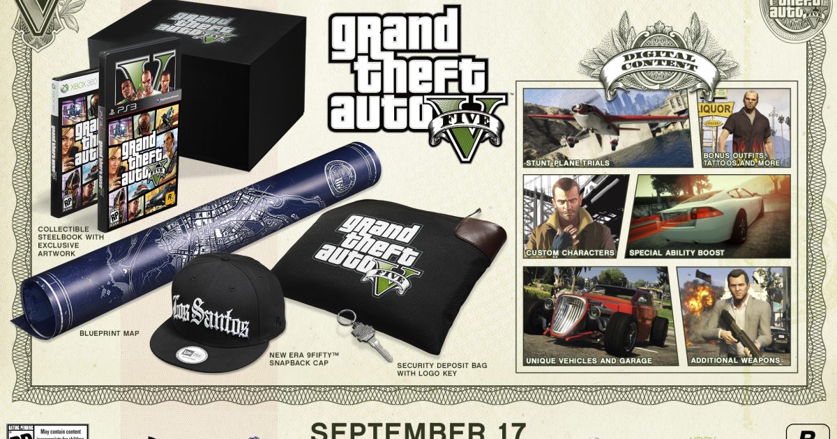 Grand Theft Auto V: Special and Collector’s Edition Detailed