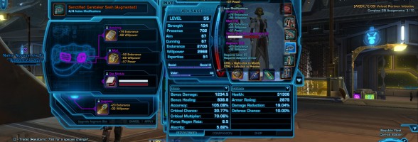 SWTOR Game Update 2.1 – Dye Modules Location