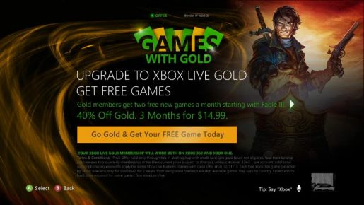 Xbox Live Gold