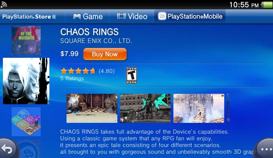 Chaos Rings now available on PS Vita