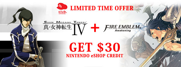 Purchase Both Shin Megami Tensei IV and Fire Emblem Awakening, Receive $30 in eShop Currency