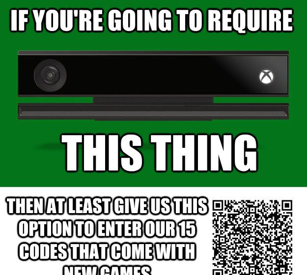 You Can Redeem Codes By Scanning Them With Xbox One Kinect