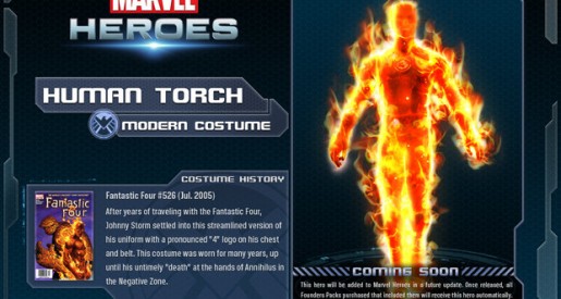 Marvel Heroes Human Torch