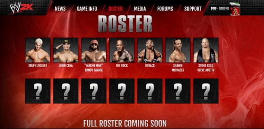 WWE 2K14 ROSTER
