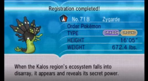 Pokemon X and Y Zygarde 4