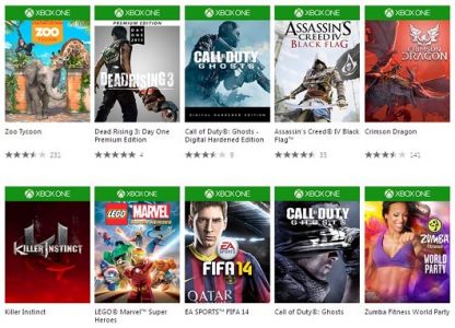 Xbox One Web Store