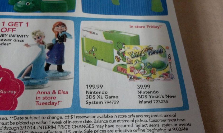 Yoshi’s New Island 3DS XL Bundle Confirmed To Be $199.99