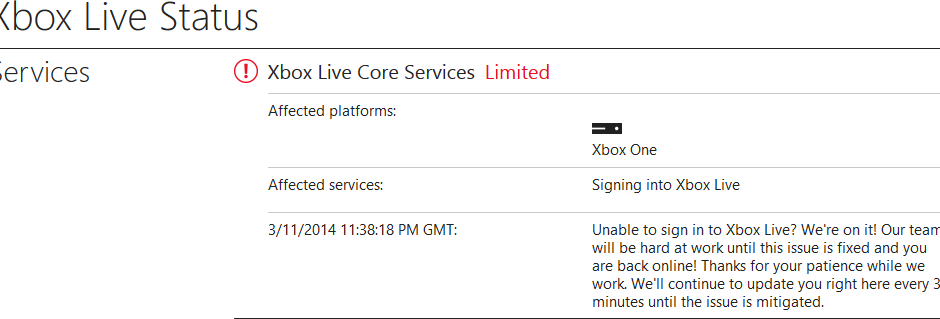 Xbox Live Is Currently Experiencing Some Issues With Sign In