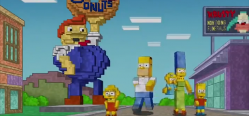 simpsons minecraft gag