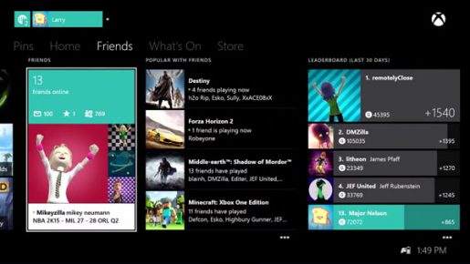 Xbox One October Dashboard