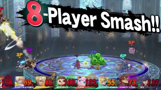 smash bros 8 players