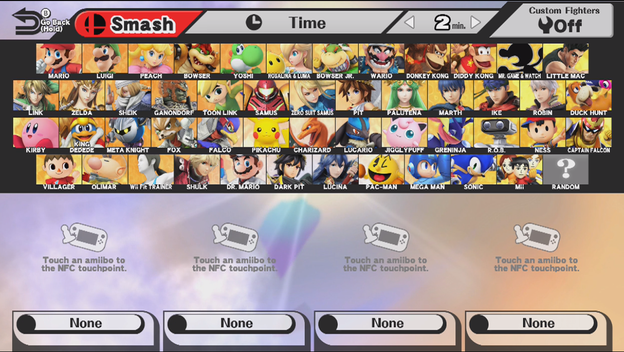 super smash bros infinite unlocks everything at launch