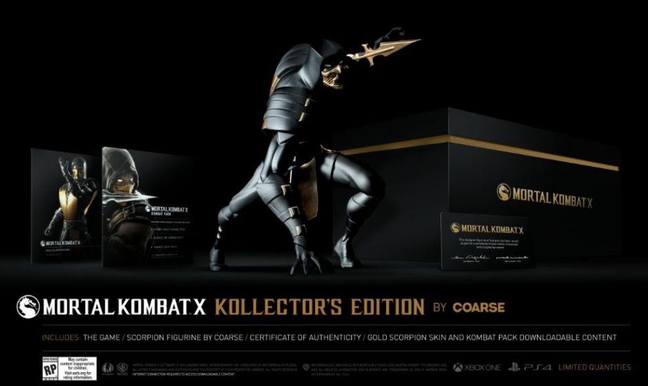 Mortal Kombat X Kollector’s Edition announced; it costs $180