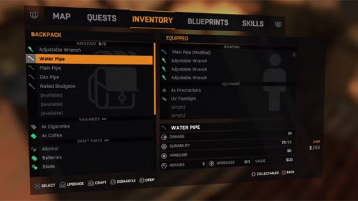 dying light inventory
