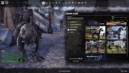 Elder Scrolls Online Crown Store