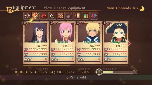 vesperia ps3 party