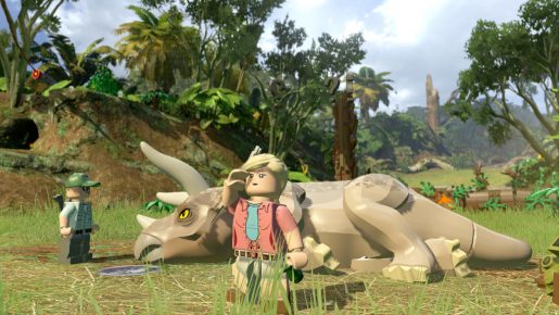 lego jurassic world dino down