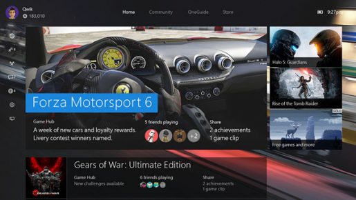 Xbox One November Dashboard