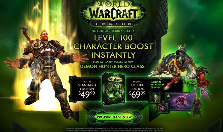 World of Warcraft: Legion will release ‘on or before September 2016’
