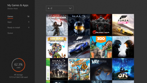 Xbox One Dashboard Update Summer