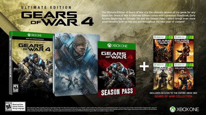 Gears of War 4 Steelbook Edition Listed By Amazon