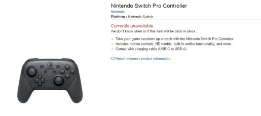 sold out pro controller