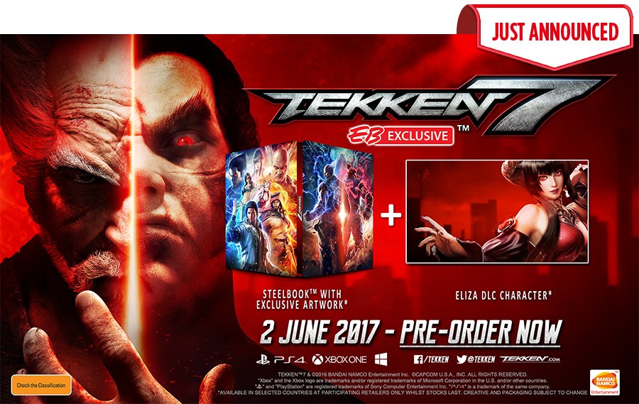 EB Games Announces Tekken 7 Steelbook Edition