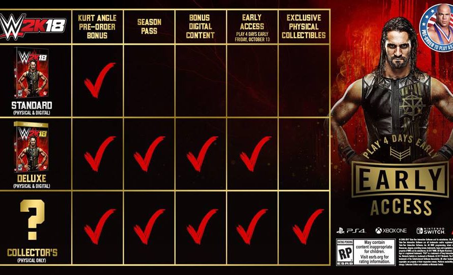 Collector’s Edition For WWE 2K18 To Be Revealed This Thursday