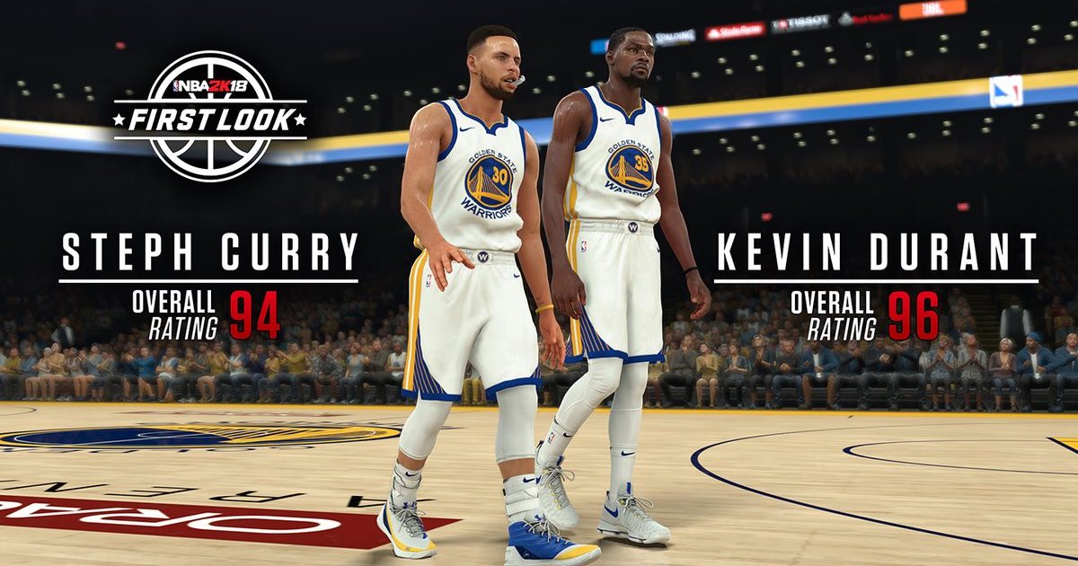 NBA 2K18 Player Ratings For Stephen Curry And Kevin Durant Revealed