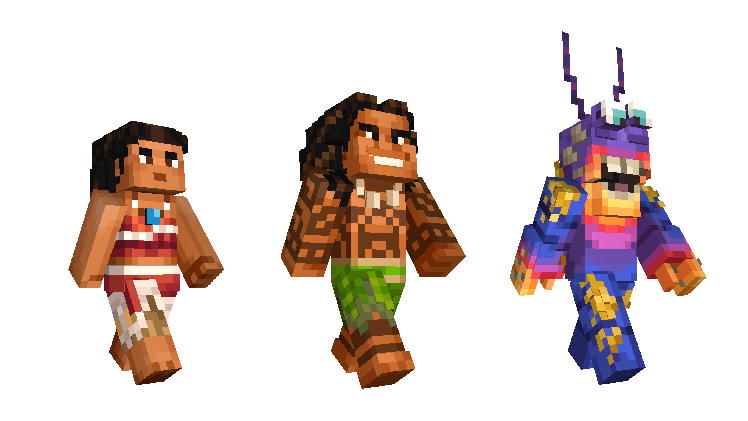 Moana Skins Are Now Surfing Into Minecraft