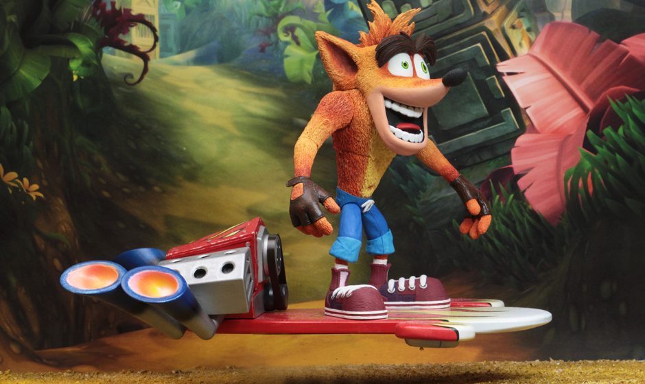 NECA Reveals New Deluxe Crash Bandicoot Figure With A Hoverboard
