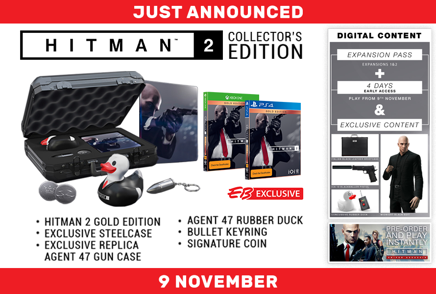 Hitman 2 Collector’s Edition Has Been Revealed By EB Games