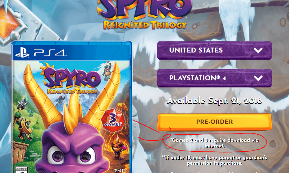 Spyro Reignited Trilogy Requires You To Download Spyro 2 And Spyro 3