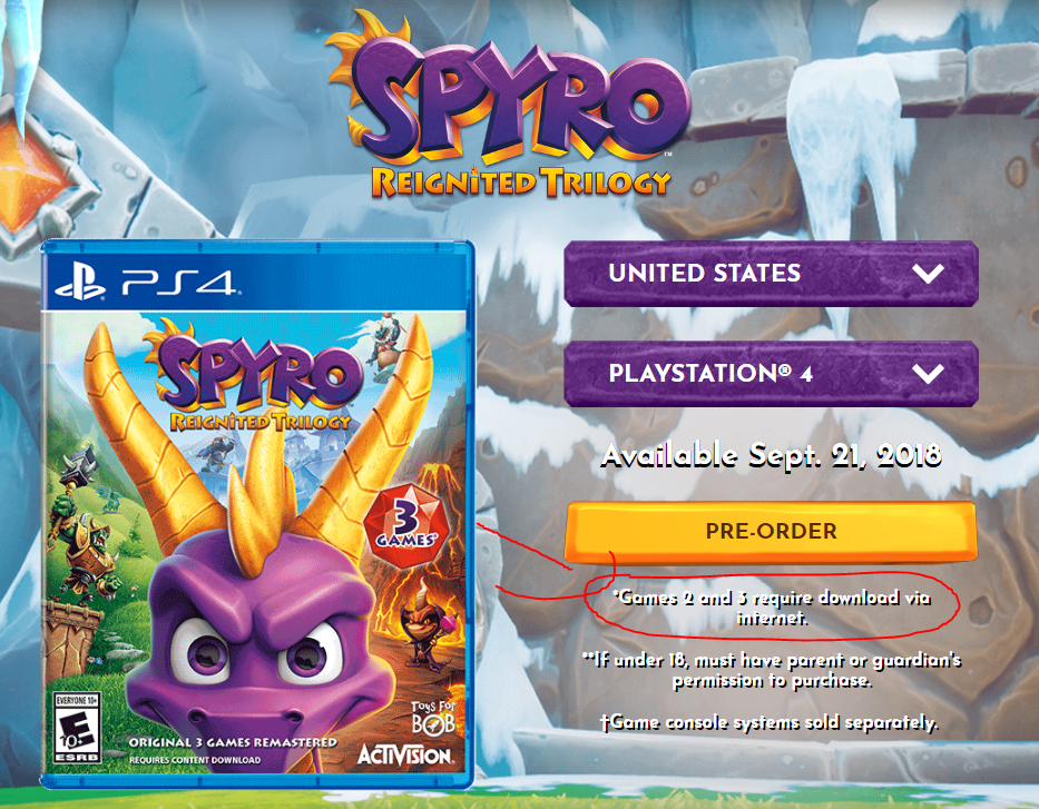 Spyro Reignited Trilogy Requires You To Download Spyro 2 And Spyro 3